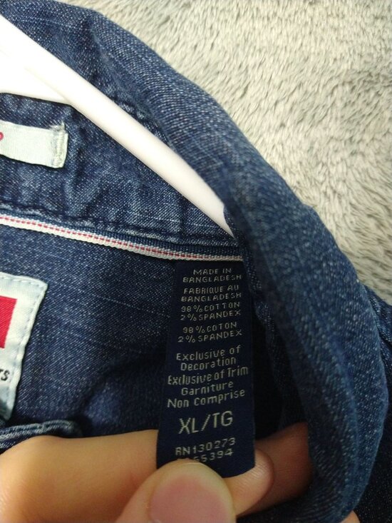 Wrangler Shirt Mens XL Blue Denim Indigo Pearl Snap Long Sleeve Western Cowboy - Picture 8 of 9